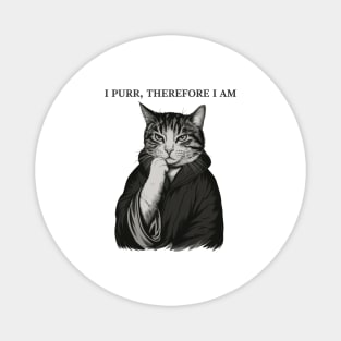 I-Purr-Therefore-I-Am-Funny-Philosophical-Cat-Lover Magnet